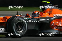 16.06.2007 Indianapolis, USA,  Christijan Albers (NED), Spyker F1 Team, F8-VII - Formula 1 World Championship, Rd 7, United States Grand Prix, Saturday Practice