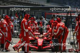 16.06.2007 Indianapolis, USA,  Kimi Raikkonen (FIN), Räikkönen, Scuderia Ferrari, F2007 - Formula 1 World Championship, Rd 7, United States Grand Prix, Saturday Qualifying