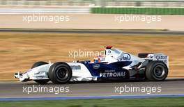 18.01.2007 Valencia, Spain,  Robert Kubica (POL),  BMW Sauber F1 Team in the new F1.07 - Formula 1 Testing