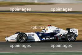 17.01.2007 Valencia, Spain,  Nick Heidfeld (GER), BMW Sauber F1 Team, driving the new F1.07 - Formula 1 Testing