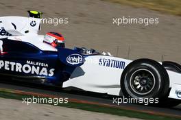 17.01.2007 Valencia, Spain,  Robert Kubica (POL),  BMW Sauber F1 Team - Formula 1 Testing