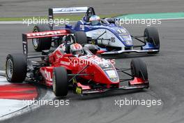 01.09.2007 Nürburg, Germany,  Sergey Afanasiev (RUS), HBR Motorsport, Dallara F305 Mercedes before Michael Patrizi (ITA), Prema Powerteam, Dallara F306 Mercedes - F3 Euro Series 2007 at Nürburgring