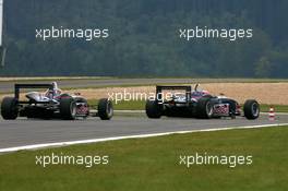 01.09.2007 Nürburg, Germany,  Jean-Karl Vernay (FRA), Signature-Plus, Dallara F306 Mercedes, leads Tom Dillmann (FRA), ASM Formula 3, Dallara F306 Mercedes - F3 Euro Series 2007 at Nürburgring