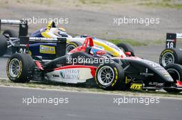 01.09.2007 Nürburg, Germany,  Edoardo Mortara (ITA), Signature-Plus, Dallara F305 Mercedes, going off track - F3 Euro Series 2007 at Nürburgring