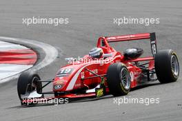 01.09.2007 Nürburg, Germany,  Racewinner Nico Hülkenberg (GER), ASM Formula 3, Dallara F305 Mercedes lifts his hands into the air in the outlap. - F3 Euro Series 2007 at Nürburgring