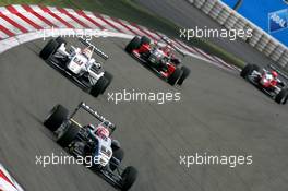 01.09.2007 Nürburg, Germany,  Kamui Kobayashi (JPN), ASM Formula 3, Dallara F305 Mercedes, leads Maximilian Götz (GER), R.C. Motorsport, Dallara F306 Volkswagen, Dani Clos (ESP), Signature-Plus, Dallara F305 Mercedes and Filip Salaquarda (CZE), HBR Motorsport, Dallara F306 Mercedes - F3 Euro Series 2007 at Nürburgring