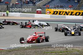 01.09.2007 Nürburg, Germany,  Start of the race. Nico Hülkenberg (GER), ASM Formula 3, Dallara F305 Mercedes leads the field. - F3 Euro Series 2007 at Nürburgring