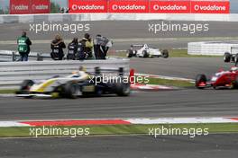 01.09.2007 Nürburg, Germany,  Photographers taking pictures in the Mercedes Arena during the Formula 3 Euroseries. - F3 Euro Series 2007 at Nürburgring