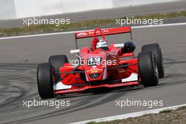 01.09.2007 Nürburg, Germany,  Racewinner Nico Hülkenberg (GER), ASM Formula 3, Dallara F305 Mercedes lifts his hands into the air in the outlap. - F3 Euro Series 2007 at Nürburgring