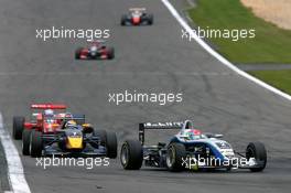 02.09.2007 Nürburg, Germany,  Romain Grosjean (FRA), ASM Formula 3, Dallara F305 Mercedes, laeds Sébastien Buemi (SUI), ASL Mücke Motorsport, Dallara F305 Mercedes - F3 Euro Series 2007 at Nürburgring