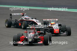 02.09.2007 Nürburg, Germany,  Dani Clos (ESP), Signature-Plus, Dallara F305 Mercedes, leads Yelmer Buurman (NED), Manor Motorsport, Dallara F305 Mercedes and James Jakes (GBR), Manor Motorsport, Dallara F305 Mercedes - F3 Euro Series 2007 at Nürburgring