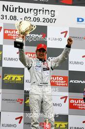 02.09.2007 Nürburg, Germany,  Podium, Harald Schlegelmilch (LVA), HS Technik, Portrait (1st) - F3 Euro Series 2007 at Nürburgring