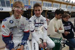 23.11.2007 Valencia, Spain, Friday, Qualifying,  Jens Klingmann (GER), Eifelland Racing and Christian Vietoris (GER), Test Driver, BMW Sauber F1 Team (2006 Formula BMW World Final Winner) - Formula BMW World Final 2007, 22nd - 26th November, Circuit de la Comunitat Valenciana Ricardo Tormo - For further information please register at www.formulabmw-images.com - This image is free for editorial use only. Please use for Copyright/Credit: c BMW AG
