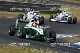 05.05.2007 Oschersleben, Germany,  Tiago Geronimi (BRA), Eifelland Racing, leads Adrien Tambay (FRA), Josef Kaufmann Racing and Jens Klingmann (GER), Eifelland Racing - Formula BMW Germany Championship 2007, Round 1 & 2, Motorsport Arena Oschersleben, 1st Race - For further information and more images please register at www.formulabmw-images.com - This image is free for editorial use only. Please use for Copyright/Credit: c BMW AG