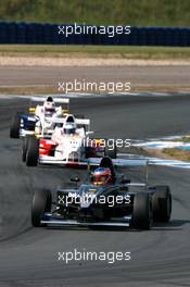 06.05.2007 Oschersleben, Germany,  Maximilian Wissel (GER), GU-Racing Team International, leads Daniel Campos (ESP), Eifelland Racing - Formula BMW Germany Championship 2007, Round 1 & 2, Motorsport Arena Oschersleben, 2nd Race - For further information and more images please register at www.formulabmw-images.com - This image is free for editorial use only. Please use for Copyright/Credit: c BMW AG