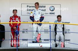 06.05.2007 Oschersleben, Germany,  Podium, Jens Klingmann (GER), Eifelland Racing, Portrait (1st, center), Marco Wittmann (GER), Josef Kaufmann Racing, Portrait (2nd, left), Philipp Eng (AUT), ASL-Mücke Motorsport, Portrait (3rd, right) - Formula BMW Germany Championship 2007, Round 1 & 2, Motorsport Arena Oschersleben, 2nd Race - For further information and more images please register at www.formulabmw-images.com - This image is free for editorial use only. Please use for Copyright/Credit: c BMW AG