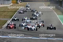 05.05.2007 Oschersleben, Germany,  Start of the race - Formula BMW Germany Championship 2007, Round 1 & 2, Motorsport Arena Oschersleben, 1st Race - For further information and more images please register at www.formulabmw-images.com - This image is free for editorial use only. Please use for Copyright/Credit: c BMW AG