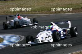 06.05.2007 Oschersleben, Germany,  Jens Klingmann (GER), Eifelland Racing, leads Philipp Eng (AUT), ASL-Mücke Motorsport - Formula BMW Germany Championship 2007, Round 1 & 2, Motorsport Arena Oschersleben, 2nd Race - For further information and more images please register at www.formulabmw-images.com - This image is free for editorial use only. Please use for Copyright/Credit: c BMW AG