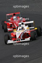 25.08.2007 Oschersleben, Germany,  Daniel Campos (ESP), Eifelland Racing, Marco Wittmann (GER), Josef Kaufmann Racing - Formula BMW Germany Championship 2007, Round 11-12 - For further information and more images please register at www.formulabmw-images.com D This image is free for editorial use only. Please use for Copyright/Credit: c BMW AG