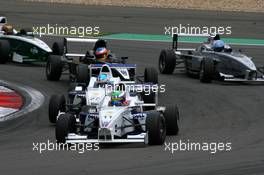 02.09.2007 Nürburg, Germany,  Jens Klingmann (GER), Eifelland Racing, leads Adrien Tambay (FRA), Josef Kaufmann Racing, Maximilian Wissel (GER), GU-Racing Team International, Mathijs Harkema (NED), Josef Kaufmann Racing - Formula BMW Germany Championship 2007, Round 13 & 14, Nürburgring, 2nd Race - For further information and more images please register at www.formulabmw-images.com - This image is free for editorial use only. Please use for Copyright/Credit: c BMW AG
