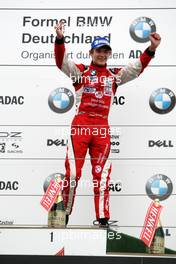 02.09.2007 Nürburg, Germany,  Racewinner Marco Wittmann (GER), Josef Kaufmann Racing - Formula BMW Germany Championship 2007, Round 13 & 14, Nürburgring, 2nd Race - For further information and more images please register at www.formulabmw-images.com - This image is free for editorial use only. Please use for Copyright/Credit: c BMW AG