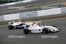 02.09.2007 Nürburg, Germany,  Timo Walter (GER), IBEX Motorsport overtakes Kevin Mirocha (GER), ASL-Mücke Motorsport - Formula BMW Germany Championship 2007, Round 13 & 14, Nürburgring, 2nd Race - For further information and more images please register at www.formulabmw-images.com - This image is free for editorial use only. Please use for Copyright/Credit: c BMW AG