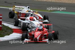 02.09.2007 Nürburg, Germany,  Marco Wittmann (GER), Josef Kaufmann Racing, leads Philipp Eng (AUT), ASL-Mücke Motorsport and Daniel Campos (ESP), Eifelland Racing - Formula BMW Germany Championship 2007, Round 13 & 14, Nürburgring, 2nd Race - For further information and more images please register at www.formulabmw-images.com - This image is free for editorial use only. Please use for Copyright/Credit: c BMW AG