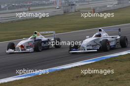 12.10.2007 Hockenheim, Germany,  Kevin Mirocha (GER), ASL-Mücke Motorsport and Nikolay Varbitcaliev (BUL), ASL-Mücke Motorsport - Formula BMW Germany Championship 2007, Round 17 & 18, Hockenheimring, Qualifying - For further information and more images please register at www.formulabmw-images.com - This image is free for editorial use only. Please use for Copyright/Credit: c BMW AG