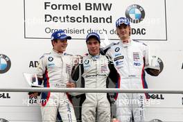 13.10.2007 Hockenheim, Germany,  Podium / Race 17, Adrien Tambay (FRA), Josef Kaufmann Racing, Philipp Eng (AUT), ASL-Mücke Motorsport and 1st Jens Klingmann (GER), Eifelland Racing - Formula BMW Germany Championship 2007, Round 17 & 18, Hockenheimring, 1st Race - For further information and more images please register at www.formulabmw-images.com - This image is free for editorial use only. Please use for Copyright/Credit: c BMW AG