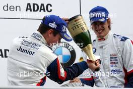 13.10.2007 Hockenheim, Germany,  Podium / Race 17, Adrien Tambay (FRA), Josef Kaufmann Racing and Jens Klingmann (GER), Eifelland Racing - Formula BMW Germany Championship 2007, Round 17 & 18, Hockenheimring, 1st Race - For further information and more images please register at www.formulabmw-images.com - This image is free for editorial use only. Please use for Copyright/Credit: c BMW AG