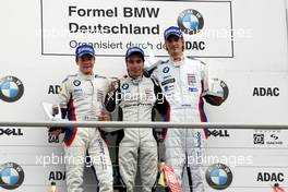 13.10.2007 Hockenheim, Germany,  Podium / Race 17, Adrien Tambay (FRA), Josef Kaufmann Racing, Philipp Eng (AUT), ASL-Mücke Motorsport and 1st Jens Klingmann (GER), Eifelland Racing - Formula BMW Germany Championship 2007, Round 17 & 18, Hockenheimring, 1st Race - For further information and more images please register at www.formulabmw-images.com - This image is free for editorial use only. Please use for Copyright/Credit: c BMW AG