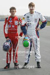 30.03.2007 Oschersleben, Germany,  ADAC Stiftung Sport drivers Marco Wittmann (GER), Josef Kaufmann Racing (red) and Jens Klingmann (GER), Eifelland Racing - Introductory Tests and Portrait Shootings - Formula BMW Germany Championship 2007 - For further information and more images please register at www.formulabmw-images.com - This image is free for editorial use only. Please use for Copyright/Credit: c BMW AG