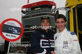 29..03.2007 Brands Hatch, England,  Nigel mansell with Jordan Williams (GBR), Team Loctite - Formula BMW UK Championship Launch 2007 - For further information and more images please register at www.formulabmw-images.com - This image is free for editorial use only. Copyright Free image Credit: c BMW AG