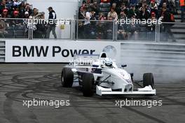 06.07.2007 Silverstone, England,  Henry Surtees, BMW Sauber F1 Team Pitlane Park - BMW Pitlane Park at the British Grand Prix - For further information and more images please register at www.formulabmw-images.com - This image is free for editorial use only. Please use for Copyright/Credit: c BMW AG