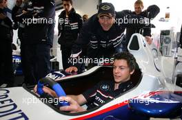 06.07.2007 Silverstone, England,  Adrian Quaife-Hobbs, Mansell Masterclass, BMW Sauber F1 Team Pitlane Park - BMW Pitlane Park at the British Grand Prix - For further information and more images please register at www.formulabmw-images.com - This image is free for editorial use only. Please use for Copyright/Credit: c BMW AG