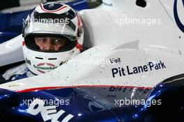 06.07.2007 Silverstone, England,  Nigel Mansell (GBR) Thrills the Silverstone crowds at the wheel of the BMW Sauber F1 Team car within the BMW Sauber F1 Team Pitlane Park - BMW Pitlane Park at the British Grand Prix - For further information and more images please register at www.formulabmw-images.com - This image is free for editorial use only. Please use for Copyright/Credit: c BMW AG