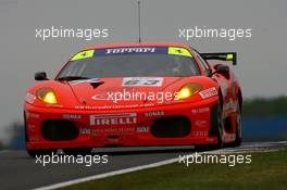 05.05.2007 Silverstone, England, Scuderia Ecosse, Chris Niarchos (CAN), Nigel Mansell		(GBR), Ferrari 430 GT2 - FIA GT, Rd.1 Silverstone