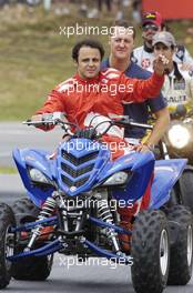 25.11.2007 Florianopolis, Brazil,  Felipe Massa (BRA), Scuderia Ferrari and Michael Schumacher (GER), Test Driver, Scuderia Ferrari - International Challenge of Go-Kart Champs