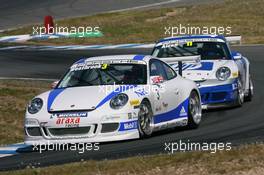 06.05.2007 Oschersleben, Germany,  Richard Westbrook (GBR), ARAXA Racing PZ Reutlingen, Porsche 911 GT3 Cup - Uwe Alzen (GER), HP Team Herberth, Porsche 911 GT3 Cup - Porsche Carrera Cup 2007 at Motorsport Arena Oschersleben