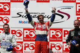 26.08.2007 Istanbul, Turkey,  1st, Jeroen Bleekemolen (NED), Golden Spike Pertamina Indonesia Racing, 2nd, Uwe Alzen (GER), SPS Performance, 3rd, Damien Faulkner (IRL), Lechner Racing Team Bahrain - Porsche Supercup 2007, Race