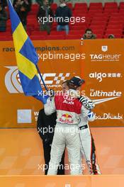 16.12.2007 Wembley, England,  Mattias Ekstrom (SWE) wins, Michael Schumacher (GER) finishes 2nd - Race of Champions 2007