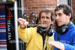 03.05.2008 Fawkham, England,  Alain Prost and Nicolas Prost (FRA), driver of A1 Team France - A1GP World Cup of Motorsport 2007/08, Round 10, Brands Hatch, Saturday Qualifying - Copyright A1GP - Free for editorial usage