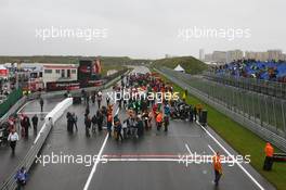 05.10.2008 Zandvoort, The Netherlands,  the grid - A1GP World Cup of Motorsport 2008/09, Round 1, Zandvoort, Sunday Race 1 - Copyright A1GP - Free for editorial usage