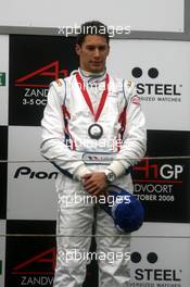05.10.2008 Zandvoort, The Netherlands,  Podium, Loic Duval (FRA), driver of A1 Team France (3rd) - A1GP World Cup of Motorsport 2008/09, Round 1, Zandvoort, Sunday Race 1 - Copyright A1GP - Free for editorial usage