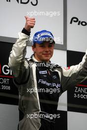 05.10.2008 Zandvoort, The Netherlands,  Podium, Earl Bamber (NZL), driver of A1 Team New Zealand (3rd) - A1GP World Cup of Motorsport 2008/09, Round 1, Zandvoort, Sunday Race 2 - Copyright A1GP - Free for editorial usage