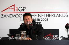 04.10.2008 Zandvoort, The Netherlands,  Michael Andretti (USA)  Press Conference - A1GP World Cup of Motorsport 2008/09, Round 1, Zandvoort, Saturday Practice - Copyright A1GP - Free for editorial usage