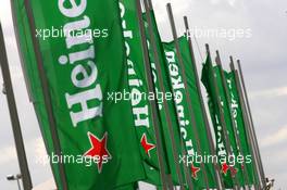 04.10.2008 Zandvoort, The Netherlands,  Heineken flags - A1GP World Cup of Motorsport 2008/09, Round 1, Zandvoort, Saturday - Copyright A1GP - Free for editorial usage