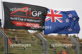 04.10.2008 Zandvoort, The Netherlands,  A1GP and New Zealand Flags - A1GP World Cup of Motorsport 2008/09, Round 1, Zandvoort, Saturday Practice - Copyright A1GP - Free for editorial usage