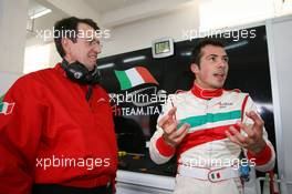 07.11.2008 Chengdu, China,  Piercarlo Ghinzani (ITA), Seat Holder A1 Team Italy, Christian Montanari (ITA), driver of A1 Team Italy - A1GP World Cup of Motorsport 2008/09, Round 2, Chengdu, Friday Practice - Copyright A1GP - Free for editorial usage