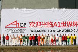 07.11.2008 Chengdu, China,  A1GP Drivers - A1GP World Cup of Motorsport 2008/09, Round 2, Chengdu, Friday - Copyright A1GP - Free for editorial usage
